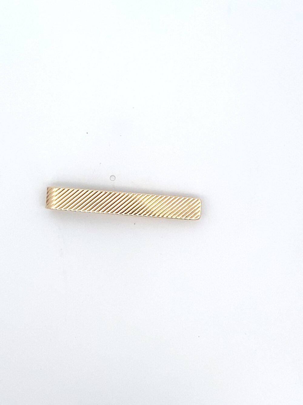 Tiffany & Co 14k Yellow Gold Ridged Tie Bar
